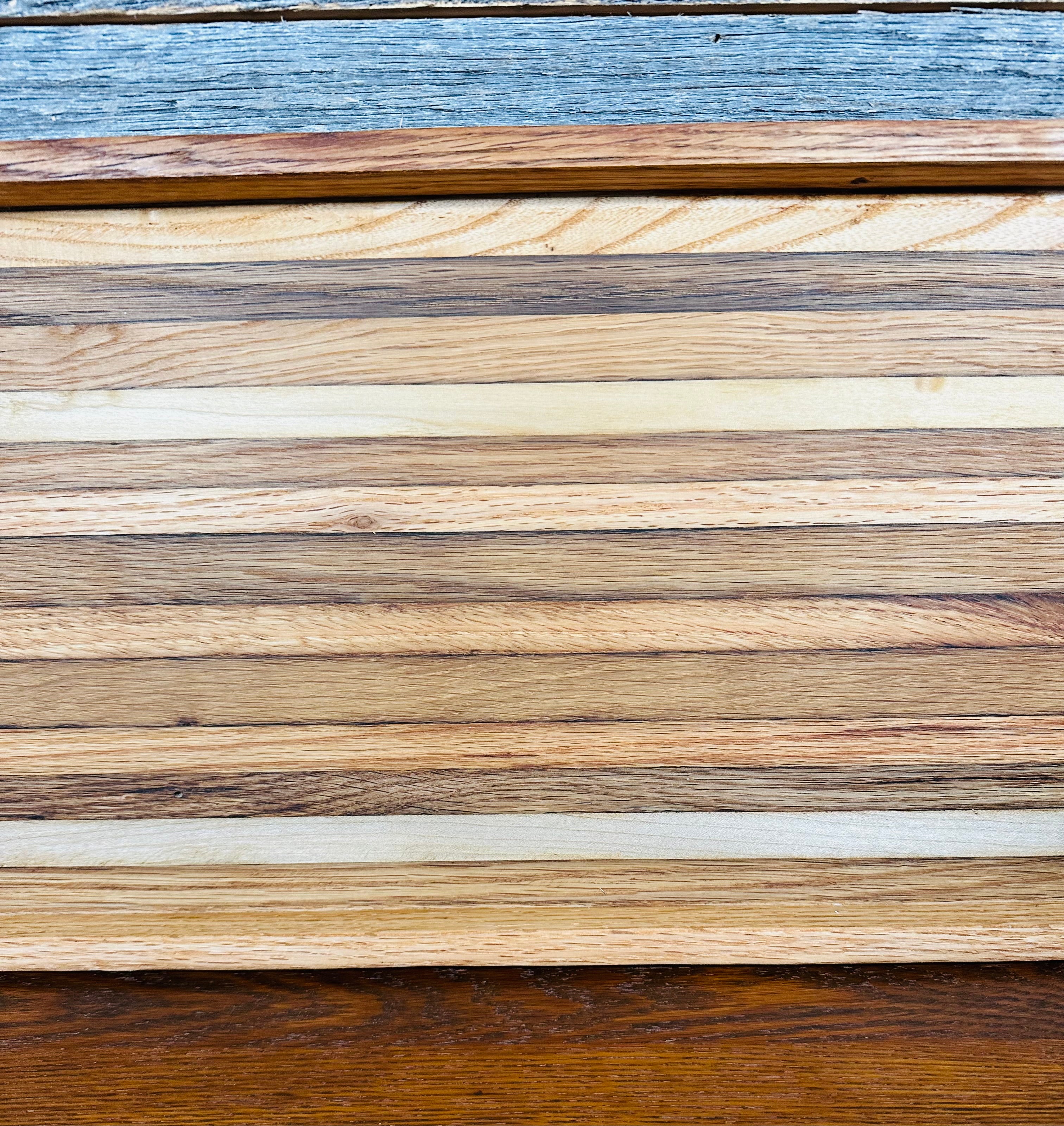 Handcrafted Tobacco Stick Decorative Tray with Sides