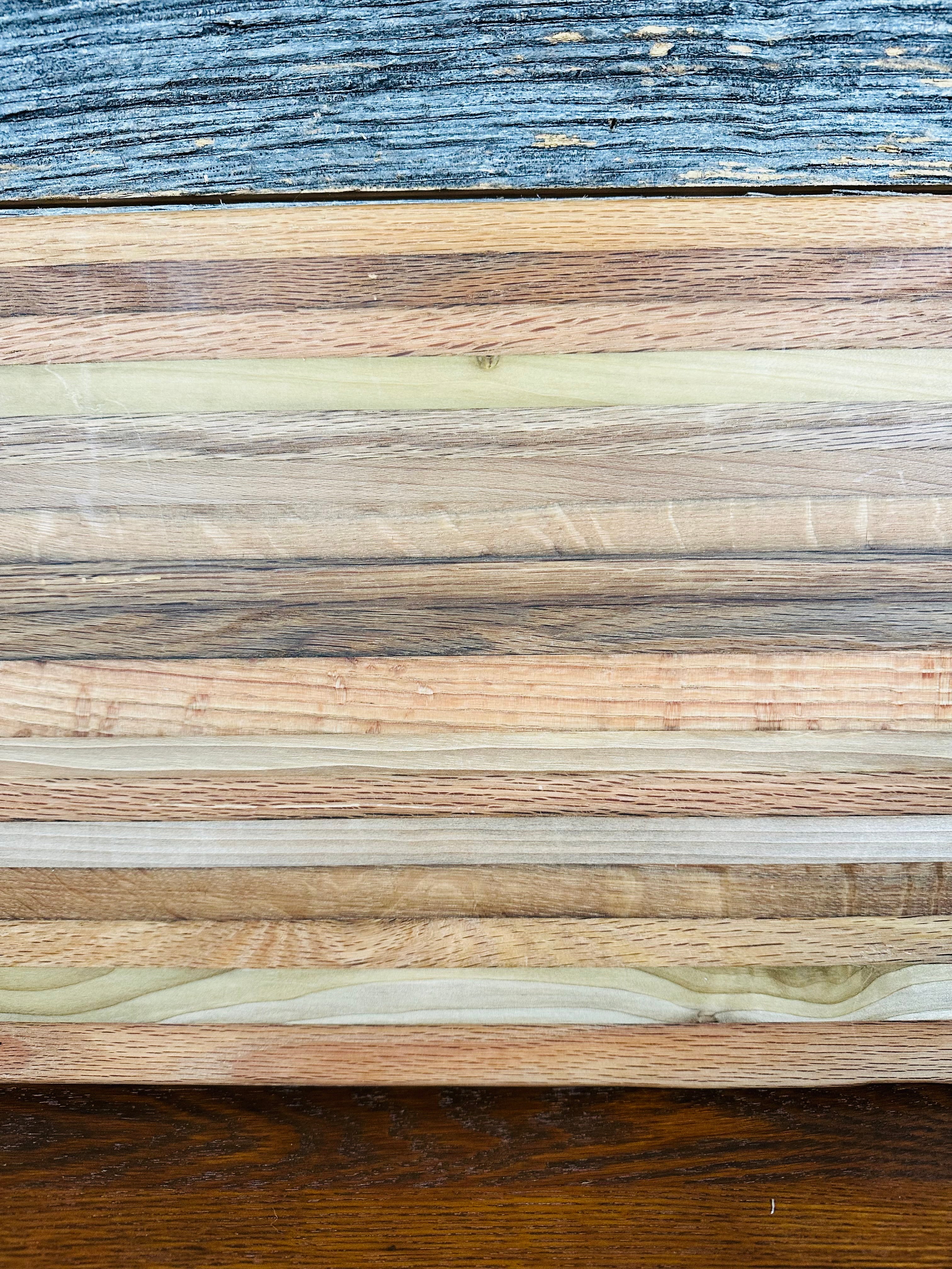 Handcrafted Tobacco Stick Cutting Board