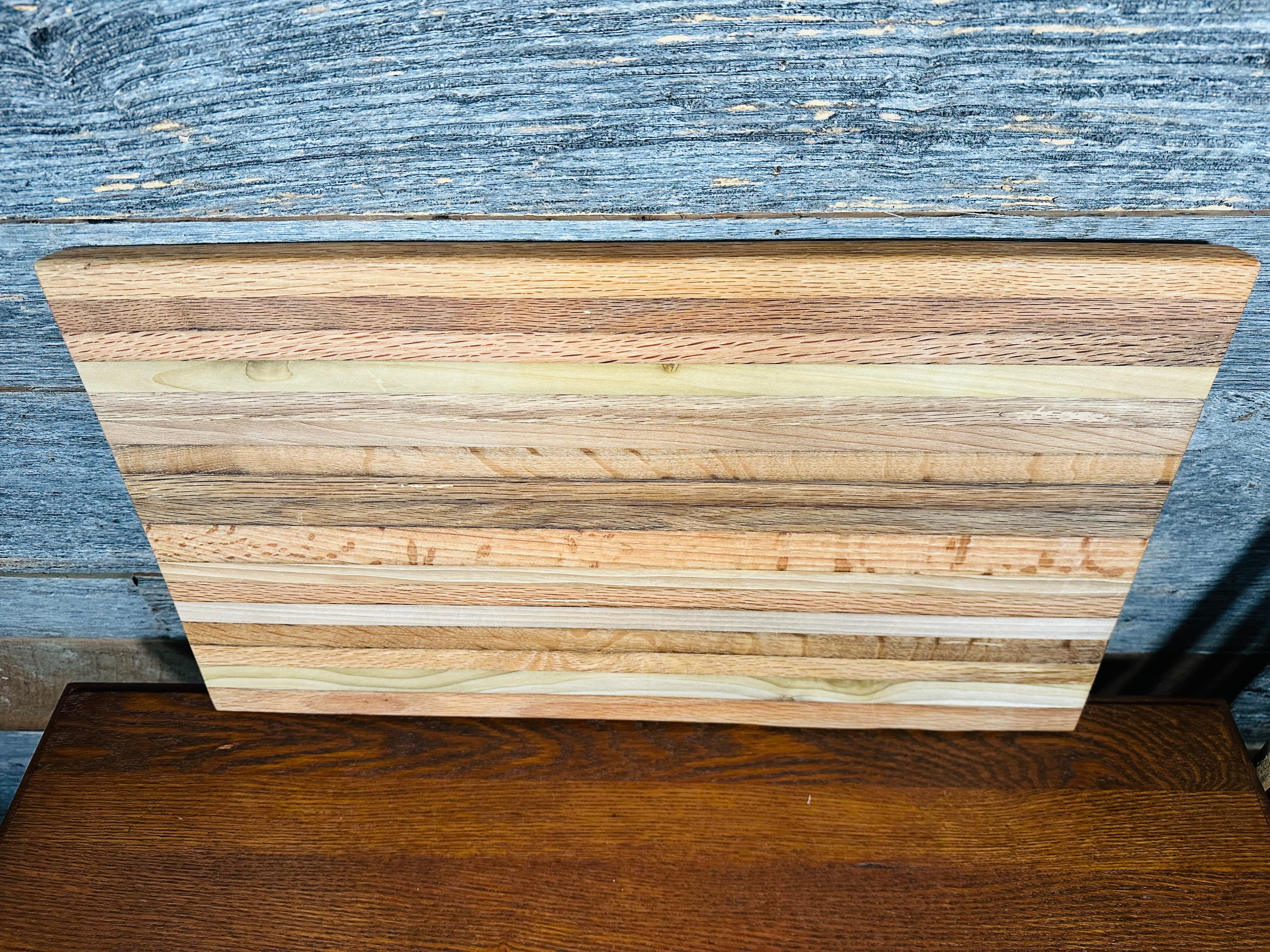 Handcrafted Tobacco Stick Cutting Board