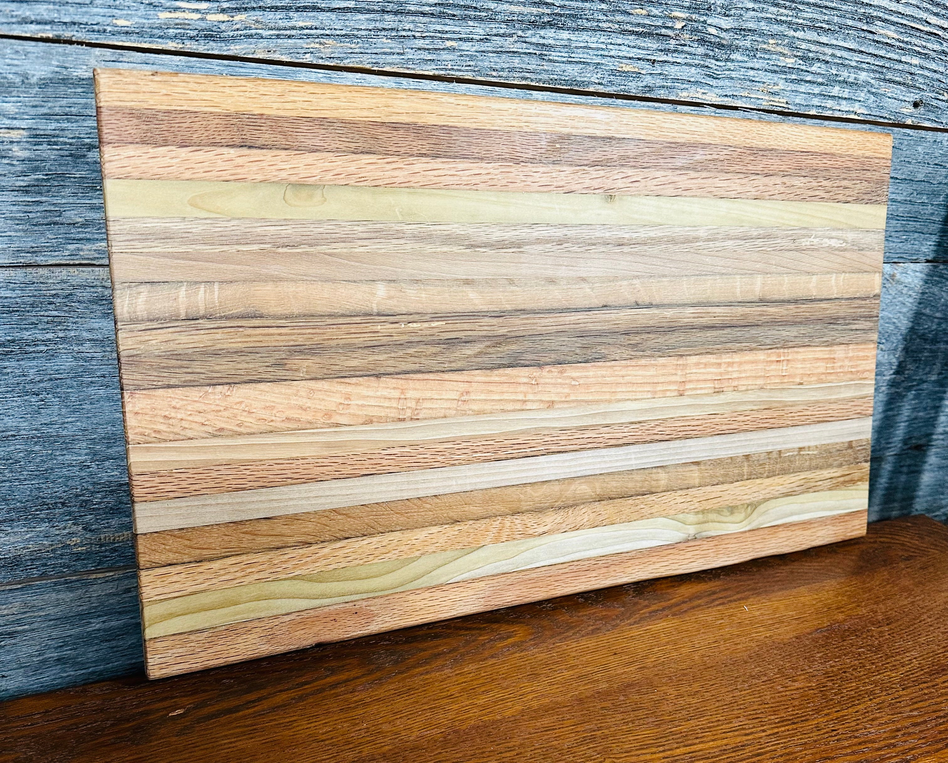 Handcrafted Tobacco Stick Cutting Board