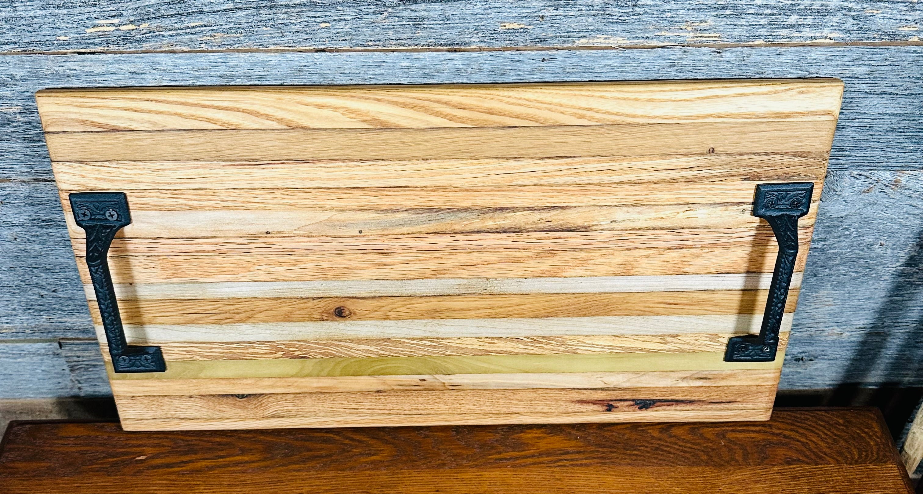 Handcrafted Tobacco Stick Decorative Tray