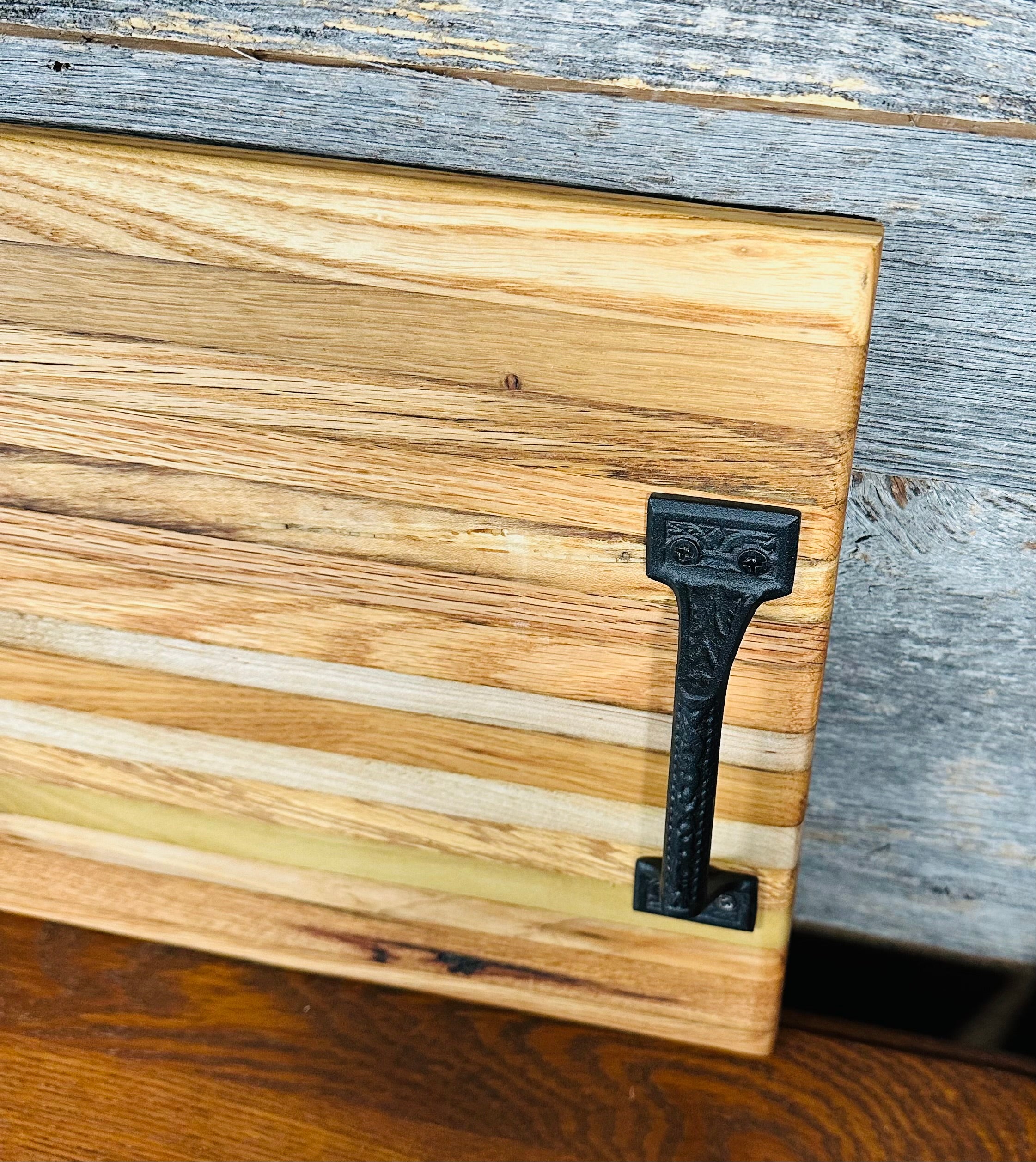 Handcrafted Tobacco Stick Decorative Tray