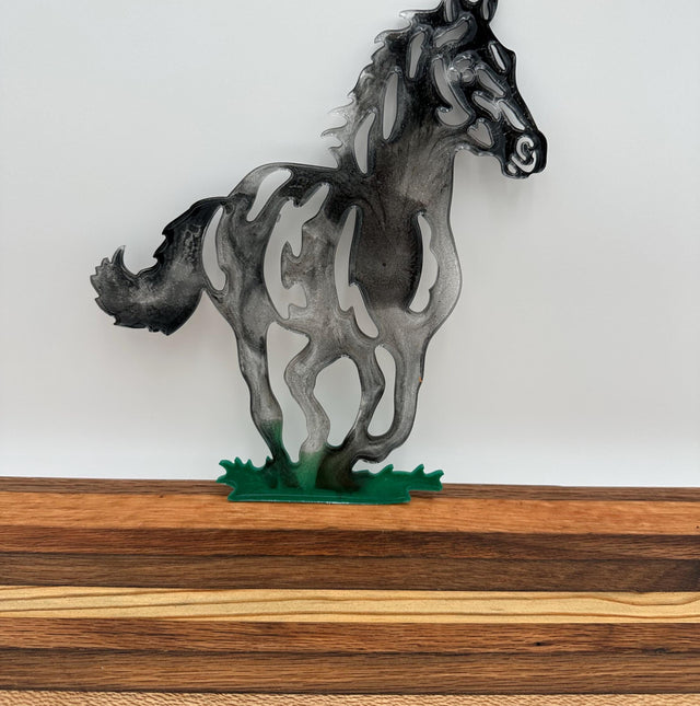 Handmade Resin Horse Wall Art