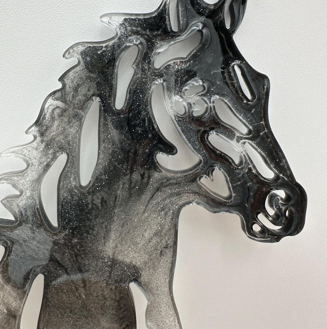 Handmade Resin Horse Wall Art